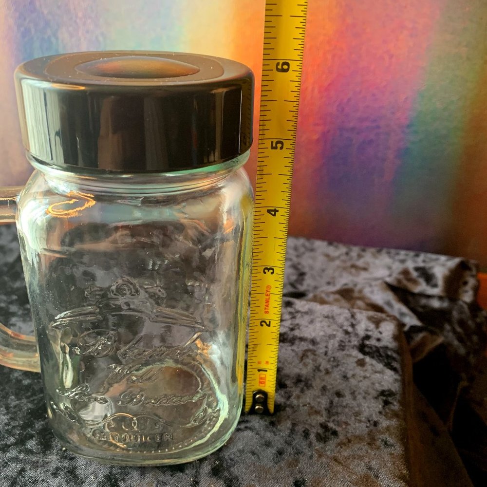 Glass Mug with Screw-on Lid